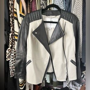 COACH Genuine Leather Moto Jacket